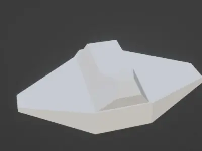 bird lowpoly spacecraft Free 3D model