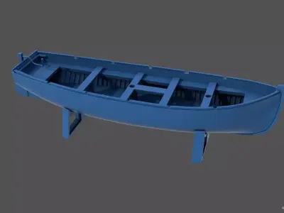8m and 60cm italian ww2 lifeboat - Personal lic - 1-100 scale 3D print model