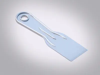 Putty Knife Low-poly 3D model