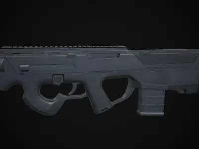 Magpul PDR Low-poly 3D model