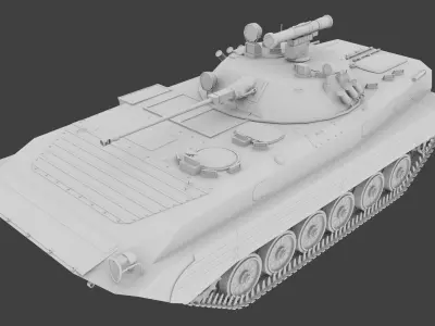 BMP-2 military tank 3D model