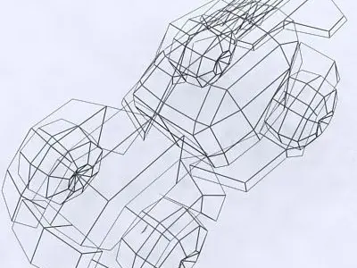 3DRT - Sci- Fi Forces - Jeep 5  Low-poly 3D model