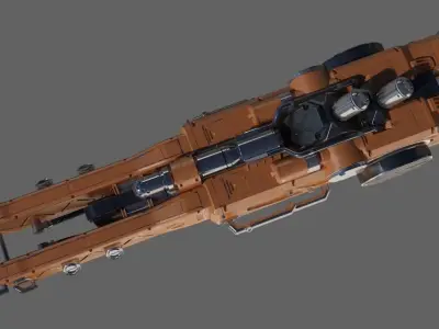 ShotGun futuristic weapon 3D model