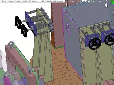 Automatic Welding Positioner Machine Tilting and Rotary Welding  3D model