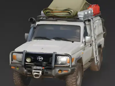Expedition Overland SUV 3D Model Low-poly 3D model