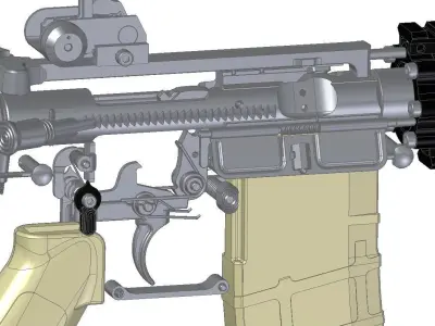 M4A1 modern 3D model