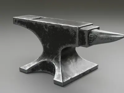 Anvil Free low-poly 3D model