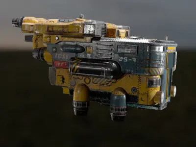 SPACESHIP S-26 1101 Low-poly 3D model