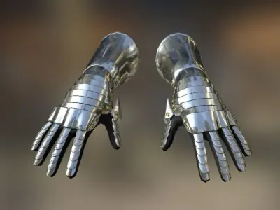 HIE Game Ready Hand Armor D180423 3D model