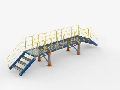 Industrial Bridge  3D model