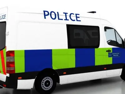 Mercedes Benz Sprinter L2H2 2009 England Police UK 3D model