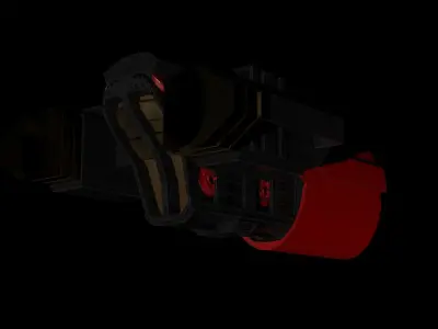 CargoSpaceship Free 3D model