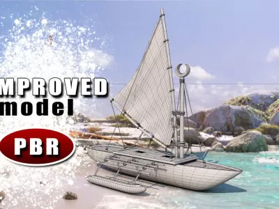 The Boat Of Moana 3D model