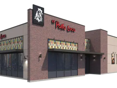 Retail-047 El Pollo Loco-001 3D model
