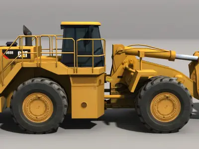 Loader bulldozer Low-poly 3D model purchase