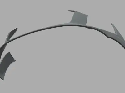 Front Bumper Audi R8 Low-poly 3D model