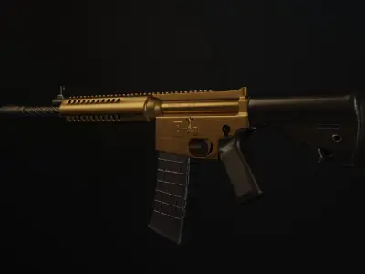 M6 rifle Free low-poly 3D model