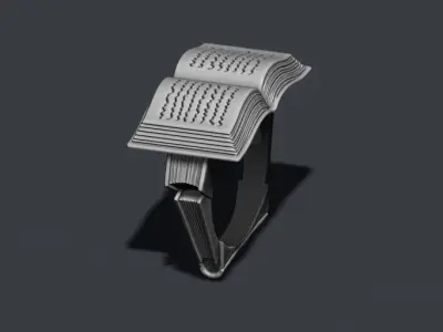 Book ring 3D print model
