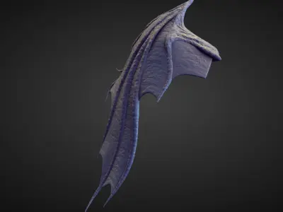 WING32 high poly sculpt 3D model