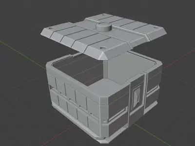 Sci-fi Chest Model 3D print model