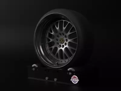 North Wheels D-003 Low-poly 3D model