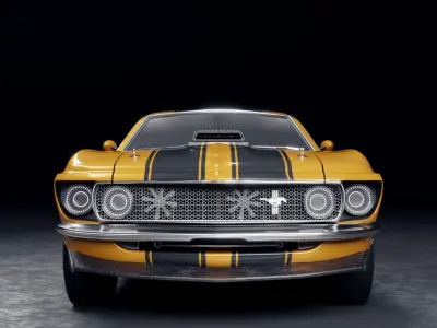 Boss 302 1969 Free 3D model
