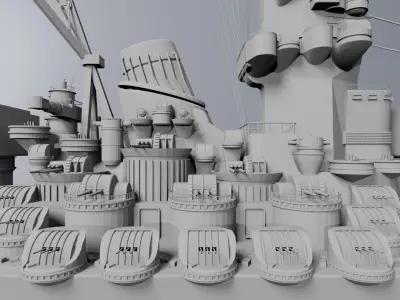 BATTLESHIP YAMATO 3D print model