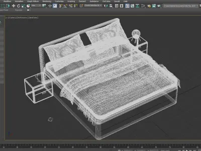 Modern Bed Design 01 Free 3D model