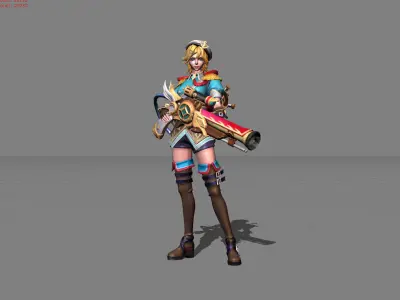 Jet Archer Kimmy High Seas Cadet Low-poly 3D model