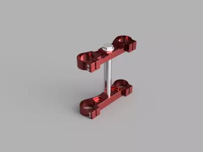 Triple Clamp  Low-poly 3D model