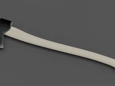 Wood Axe Low-poly 3D model purchase