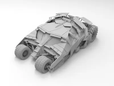 Batmobile 3D print model