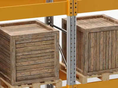  PALLET STORAGE RACK 3D model