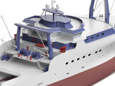 Fishing Trawler 3D model buy