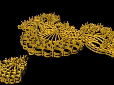 peacock tanmaniya pendant 3dm file 3D print model