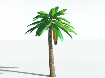 EVERYPlant Bjuvia Cycad LowPoly 2 --12 Models-- Low-poly 3D model