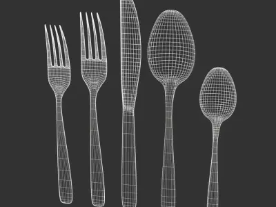  Stainless Steel Forks, Knives &amp; Spoons Cutlery Set Models 
