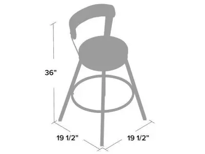 Flint Swivel Bar And Counter Stool Tall  Chair 3D model