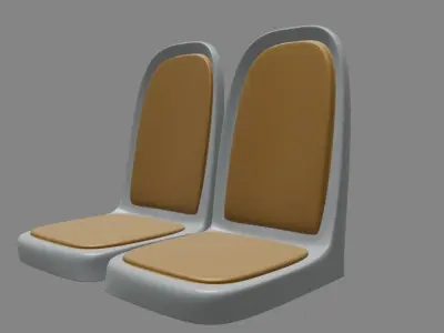 City Bus Seat 3D print model