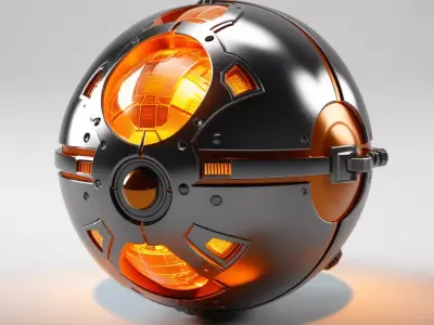 SciFi Energy Core Orb 3D model purchase