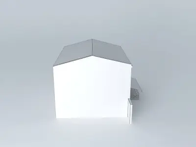 Flea building with roof Free 3D model