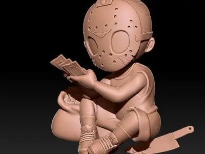 Killer Cartoon Boy 3D print model