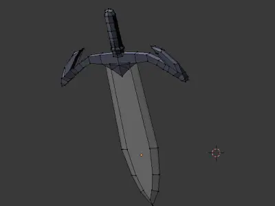 Low-Poly Dagger sword Free low-poly 3D model