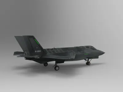 Lockheed Martin F-35 Lightning II  Low-poly 3D model
