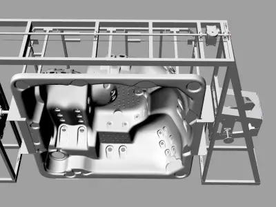 MINI POOL TURNIG DEVICE 3D model