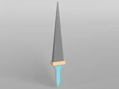 Lowpoly Sword 008 Free low-poly 3D model