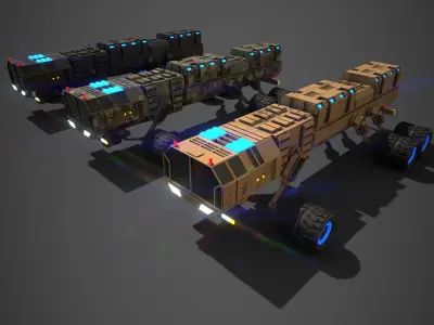 Rover Seven Low-poly 3D model