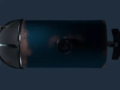 Deep Diving Submarine 3D model
