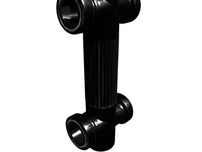 Universal Joint Drivetrain Component Low-poly 3D model