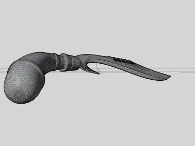 Kujang OBJ FBX 3D model